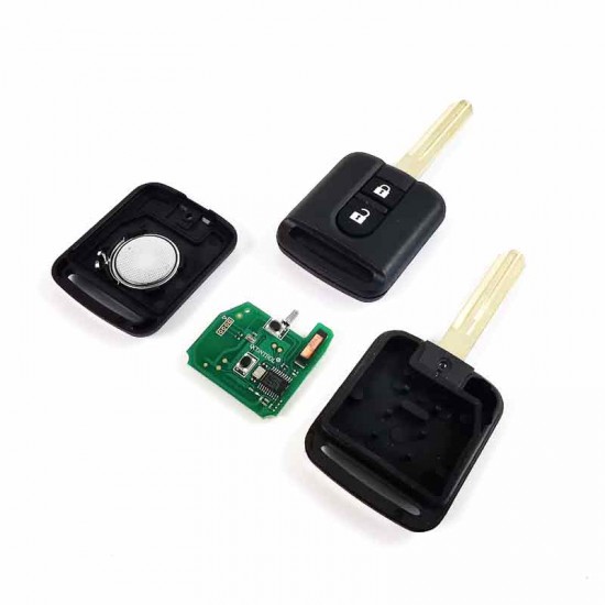 Nissan 2 Button Remote Key 5WK4 876/818 433MHz ID46 for Nissan Elgrand X-TRAIL Qashqai Navara Micra Note NV200 Nissan 2 Button Remote Key 5WK4 876/818 433MHz ID46 for Nissan Elgrand X-TRAIL Qashqai Navara Micra Note NV200