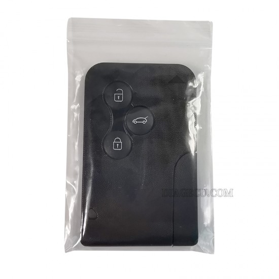 Renault Megane Scenic 3 Button ID46 PCF7947 433MHz Replacement Smart Card with Emergency Insert Blade (without logo) (BH) Renault Megane Scenic 3 Button ID46 PCF7947 433MHz Replacement Smart Card with Emergency Insert Blade (without logo) (BH)