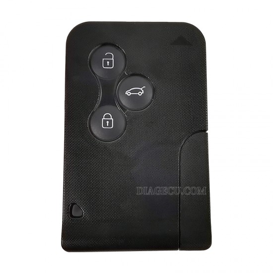 Renault Megane Scenic 3 Button ID46 PCF7947 433MHz Replacement Smart Card with Emergency Insert Blade (without logo) (BH) Renault Megane Scenic 3 Button ID46 PCF7947 433MHz Replacement Smart Card with Emergency Insert Blade (without logo) (BH)