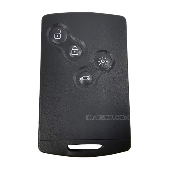 Renault Megane Smart Card 4 buttons ID46 PCF7952 433MHz Smart card with VA2 Emergency Insert Blade (without logo) (BY) Renault Megane Smart Card 4 buttons ID46 PCF7952 433MHz Smart card with VA2 Emergency Insert Blade (without logo) (BY)