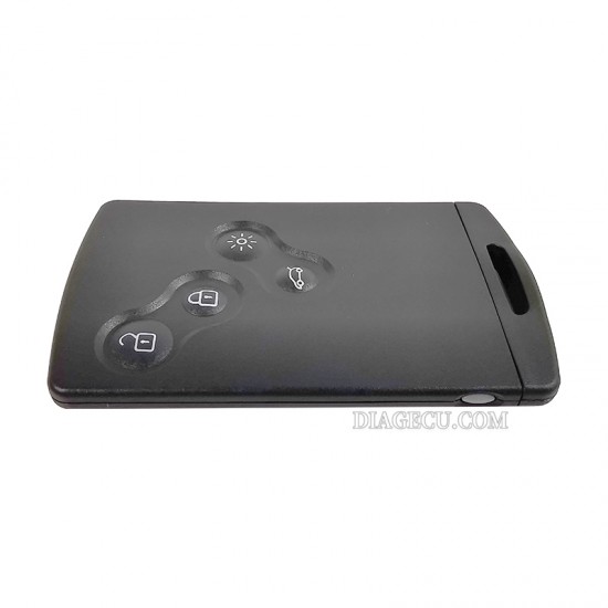 Renault Megane Smart Card 4 buttons ID46 PCF7952 433MHz Smart card with VA2 Emergency Insert Blade (without logo) (BY) Renault Megane Smart Card 4 buttons ID46 PCF7952 433MHz Smart card with VA2 Emergency Insert Blade (without logo) (BY)
