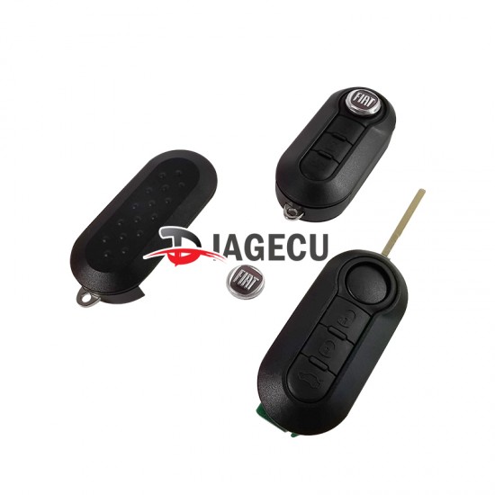 Fiat 3 button folding remote key 433MHZ ID46 PCF7946 M system for Marelli Fiat 3 button folding remote key 433MHZ ID46 PCF7946 M system for Marelli