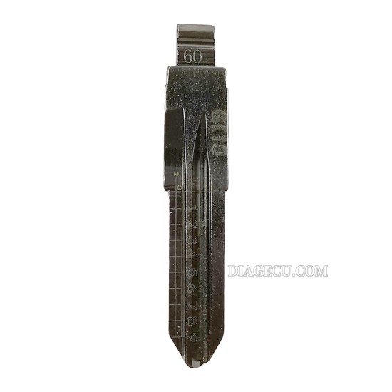Fiat Remote Key Blank Uncut Flip Blade #60 GT15 for Fiat 500 Punto Ducato Stilo Panda Idea Alfa