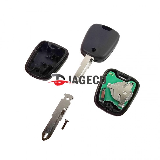 Peugeot 2 button remote key with NE73 Blade 433MHZ PCF7961 chip for 206 207 Peugeot 2 button remote key with NE73 Blade 433MHZ PCF7961 chip for 206 207