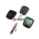 Peugeot 2 button remote key with NE73 Blade 433MHZ PCF7961 chip for 206 207 Peugeot 2 button remote key with NE73 Blade 433MHZ PCF7961 chip for 206 207
