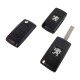 Peugeot 2 button flip remote key 433MHZ PCF7961 chip with HU83 blade ASK CE0536 Peugeot 2 button flip remote key 433MHZ PCF7961 chip with HU83 blade ASK CE0536