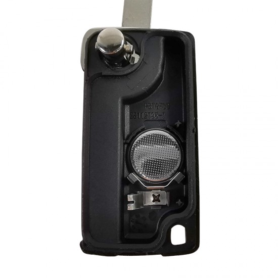 Peugeot 2 button flip remote key 433MHZ PCF7961 chip with HU83 blade ASK CE0536 Peugeot 2 button flip remote key 433MHZ PCF7961 chip with HU83 blade ASK CE0536