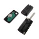 Peugeot 3 button flip remote key ID46 PCF7941 chip 433MHZ with VA2 blade ASK CE0523 Peugeot 3 button flip remote key ID46 PCF7941 chip 433MHZ with VA2 blade ASK CE0523