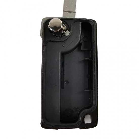 Peugeot 3 button flip remote key ID46 PCF7941 chip 433MHZ with VA2 blade ASK CE0523 Peugeot 3 button flip remote key ID46 PCF7941 chip 433MHZ with VA2 blade ASK CE0523