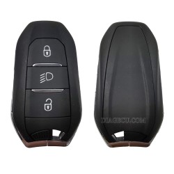 Peugeot Smart Keyless Go Remote Key 3 buttons 433MHz 4A chip hitag-AES with Emergency key blade VA2 without groove for Peugeot 308 408 508 5008