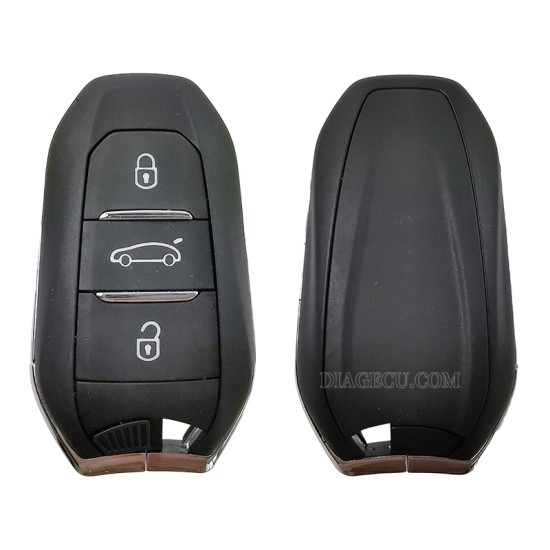 Peugeot Smart Keyless Go Remote Key 3 buttons 433MHz 4A chip hitag-AES with Emergency key blade HU83 with groove for Peugeot 308 408 508 5008 Peugeot Smart Keyless Go Remote Key 3 buttons 433MHz 4A chip hitag-AES with Emergency key blade HU83 with groove for Peugeot 308 408 508 5008
