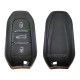 Peugeot Smart Keyless Go Remote Key 3 buttons 433MHz 4A chip hitag-AES with Emergency key blade HU83 with groove for Peugeot 308 408 508 5008 Peugeot Smart Keyless Go Remote Key 3 buttons 433MHz 4A chip hitag-AES with Emergency key blade HU83 with groove for Peugeot 308 408 508 5008