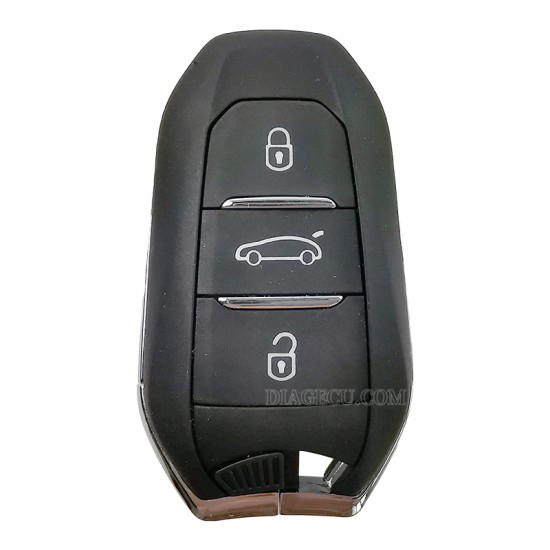 Peugeot Smart Keyless Go Remote Key 3 buttons 433MHz 4A chip hitag-AES with Emergency key blade HU83 with groove for Peugeot 308 408 508 5008 Peugeot Smart Keyless Go Remote Key 3 buttons 433MHz 4A chip hitag-AES with Emergency key blade HU83 with groove for Peugeot 308 408 508 5008