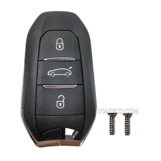 Peugeot Smart Keyless Go Remote Key 3 buttons 433MHz 4A chip hitag-AES with Emergency key blade HU83 with groove for Peugeot 308 408 508 5008 Peugeot Smart Keyless Go Remote Key 3 buttons 433MHz 4A chip hitag-AES with Emergency key blade HU83 with groove for Peugeot 308 408 508 5008