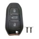 Peugeot Smart Keyless Go Remote Key 3 buttons 433MHz 4A chip hitag-AES with Emergency key blade HU83 with groove for Peugeot 308 408 508 5008 Peugeot Smart Keyless Go Remote Key 3 buttons 433MHz 4A chip hitag-AES with Emergency key blade HU83 with groove for Peugeot 308 408 508 5008