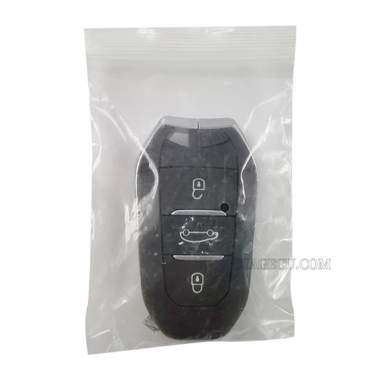Peugeot Smart Keyless Go Remote Key 3 buttons 433MHz 4A chip hitag-AES with Emergency key blade HU83 with groove for Peugeot 308 408 508 5008 Peugeot Smart Keyless Go Remote Key 3 buttons 433MHz 4A chip hitag-AES with Emergency key blade HU83 with groove for Peugeot 308 408 508 5008