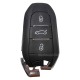 Peugeot Smart Keyless Go Remote Key 3 buttons 433MHz 4A chip hitag-AES with Emergency key blade HU83 with groove for Peugeot 308 408 508 5008 Peugeot Smart Keyless Go Remote Key 3 buttons 433MHz 4A chip hitag-AES with Emergency key blade HU83 with groove for Peugeot 308 408 508 5008