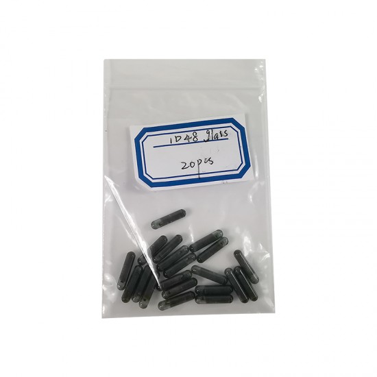 Original ID48(T6) glass transponder chip (G) Original ID48(T6) glass transponder chip (G)