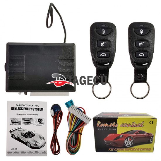 Universal Car Remote Central Kit Door Lock Locking Vehicle Keyless Entry System With Remote Controllers Auto alarm System M616-8113 Universal Car Remote Central Kit Door Lock Locking Vehicle Keyless Entry System With Remote Controllers Auto alarm System M616-8113