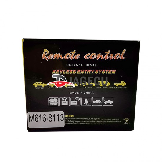 Universal Car Remote Central Kit Door Lock Locking Vehicle Keyless Entry System With Remote Controllers Auto alarm System M616-8113 Universal Car Remote Central Kit Door Lock Locking Vehicle Keyless Entry System With Remote Controllers Auto alarm System M616-8113