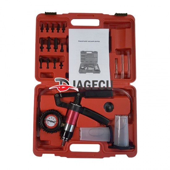 Hand Held Vacuum Pistol Pump Tester Brake Fluid Bleeder Tools Aluminum Pump Body Pressure Vacuum Gauge Multi-functional Hand Held Vacuum Pistol Pump Tester Brake Fluid Bleeder Tools Aluminum Pump Body Pressure Vacuum Gauge Multi-functional