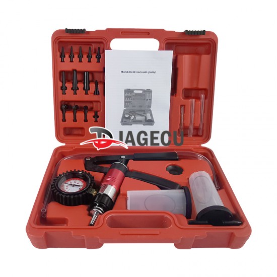 Hand Held Vacuum Pistol Pump Tester Brake Fluid Bleeder Tools Aluminum Pump Body Pressure Vacuum Gauge Multi-functional Hand Held Vacuum Pistol Pump Tester Brake Fluid Bleeder Tools Aluminum Pump Body Pressure Vacuum Gauge Multi-functional