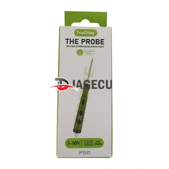 Topdiag P50 1.5m 3V-50V Digital Electric Circuit LCD Tester Auto Professional Test Pen Car Trailer Detector LED Light Topdiag P50 1.5m 3V-50V Digital Electric Circuit LCD Tester Auto Professional Test Pen Car Trailer Detector LED Light