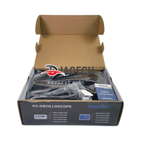 Hantek 6022BE PC-OSCILLOSCOPE 6022be Laptop PC USB Digital Oscilloscope Handheld Storage 2 Channels 20MHZ Hantek 6022BE PC-OSCILLOSCOPE 6022be Laptop PC USB Digital Oscilloscope Handheld Storage 2 Channels 20MHZ