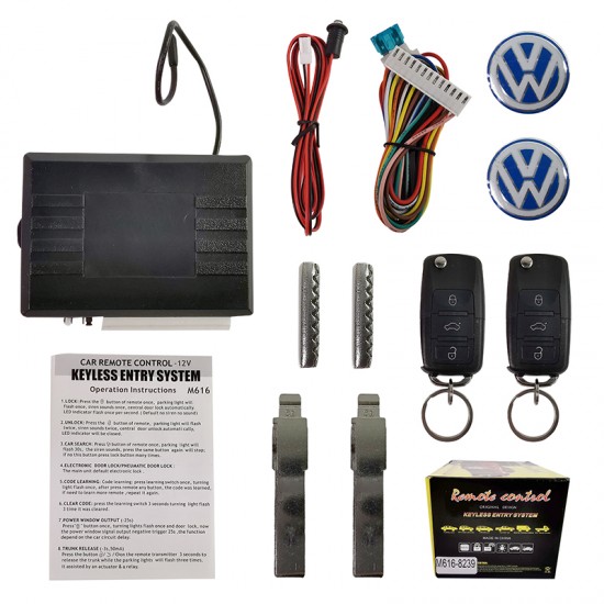 Universal Car Alarm System Automatic Central Kit Door Lock Vehicle Remote Control System M616-8239 Universal Car Alarm System Automatic Central Kit Door Lock Vehicle Remote Control System M616-8239