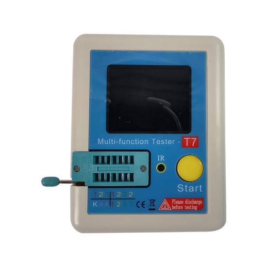 LCR-T7 New Transistor Tester TFT Diode Triode Capacitance Meter LCR ESR meter NPN PNP MOSFET IR Multifunction tester multimeter LCR-T7 New Transistor Tester TFT Diode Triode Capacitance Meter LCR ESR meter NPN PNP MOSFET IR Multifunction tester multimeter