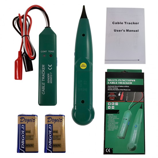MS6812 Cable Tracker Tester Professional Line LAN detector UTP STP Telephone Wire Tracer Breakpoint location Diagnose Tone MS6812 Cable Tracker Tester Professional Line LAN detector UTP STP Telephone Wire Tracer Breakpoint location Diagnose Tone