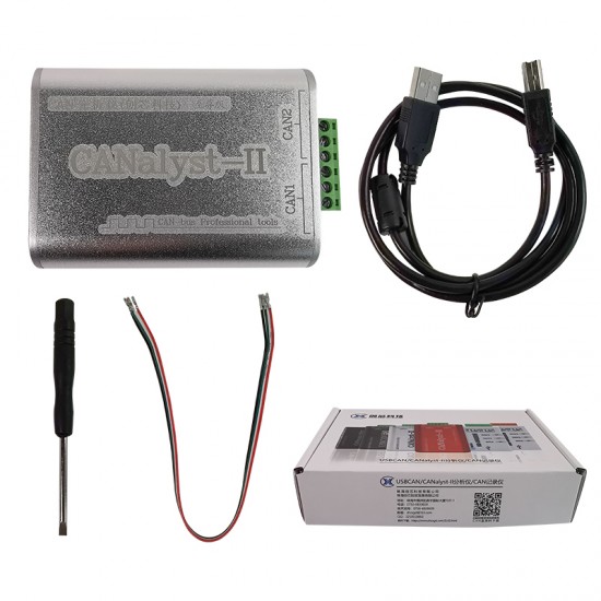 CANalyst-II Analyzer Expansion Board Module Pro 2CH USB to CANBus USBCAN Analyzer 2500 VRMS ZLG CANTest CANPro Isolator (silver) CANalyst-II Analyzer Expansion Board Module Pro 2CH USB to CANBus USBCAN Analyzer 2500 VRMS ZLG CANTest CANPro Isolator (silver)