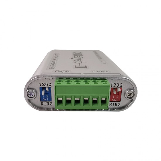CANalyst-II Analyzer Expansion Board Module Pro 2CH USB to CANBus USBCAN Analyzer 2500 VRMS ZLG CANTest CANPro Isolator (silver) CANalyst-II Analyzer Expansion Board Module Pro 2CH USB to CANBus USBCAN Analyzer 2500 VRMS ZLG CANTest CANPro Isolator (silver)