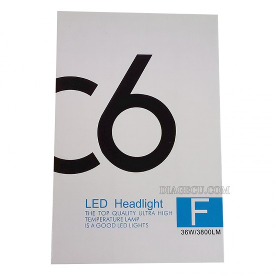 C6 Led Headlight Bulbs H7 LED Car Lights 2pcs/set 6500K 18W 12-24V 1800LM Auto Headlamps C6 Led Headlight Bulbs H7 LED Car Lights 2pcs/set 6500K 18W 12-24V 1800LM Auto Headlamps