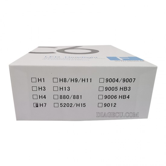 C6 Led Headlight Bulbs H7 LED Car Lights 2pcs/set 6500K 18W 12-24V 1800LM Auto Headlamps C6 Led Headlight Bulbs H7 LED Car Lights 2pcs/set 6500K 18W 12-24V 1800LM Auto Headlamps