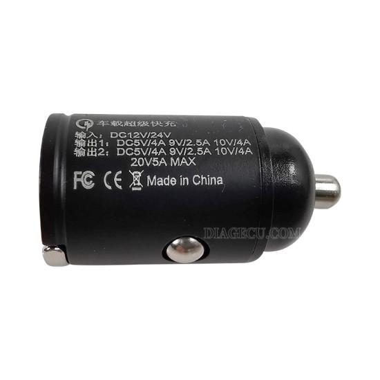 Mini Car Charger Lighter Fast Charging 100w Pd Usb Type C Invisible Metal Charger Mini Car Charger Lighter Fast Charging 100w Pd Usb Type C Invisible Metal Charger