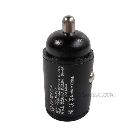 Mini Car Charger Lighter Fast Charging 100w Pd Usb Type C Invisible Metal Charger Mini Car Charger Lighter Fast Charging 100w Pd Usb Type C Invisible Metal Charger