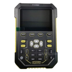Fnirsi DPOX180H Handheld Dual Channel Digital Oscilloscope 180MHz-3DB 2 In 1 Function Signal Generator Fluorescence Display ZOOM+EU adapter (Yellow) 