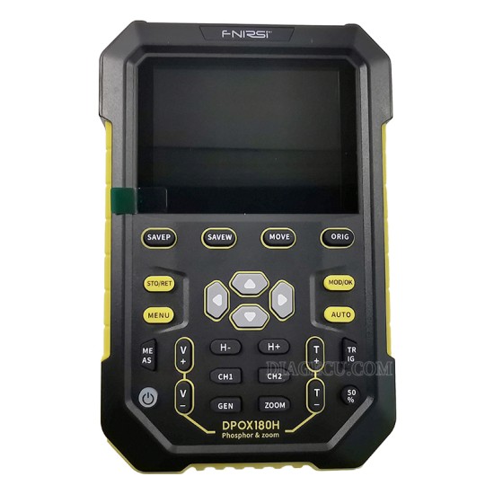 Fnirsi DPOX180H Handheld Dual Channel Digital Oscilloscope 180MHz-3DB 2 In 1 Function Signal Generator Fluorescence Display ZOOM+EU adapter (Yellow) Fnirsi DPOX180H Handheld Dual Channel Digital Oscilloscope 180MHz-3DB 2 In 1 Function Signal Generator Fluorescence Display ZOOM+EU adapter (Yellow)