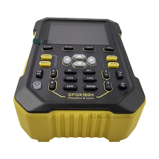 Fnirsi DPOX180H Handheld Dual Channel Digital Oscilloscope 180MHz-3DB 2 In 1 Function Signal Generator Fluorescence Display ZOOM+EU adapter (Yellow) Fnirsi DPOX180H Handheld Dual Channel Digital Oscilloscope 180MHz-3DB 2 In 1 Function Signal Generator Fluorescence Display ZOOM+EU adapter (Yellow)