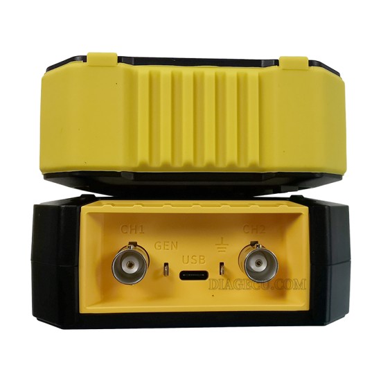 Fnirsi DPOX180H Handheld Dual Channel Digital Oscilloscope 180MHz-3DB 2 In 1 Function Signal Generator Fluorescence Display ZOOM+EU adapter (Yellow) Fnirsi DPOX180H Handheld Dual Channel Digital Oscilloscope 180MHz-3DB 2 In 1 Function Signal Generator Fluorescence Display ZOOM+EU adapter (Yellow)