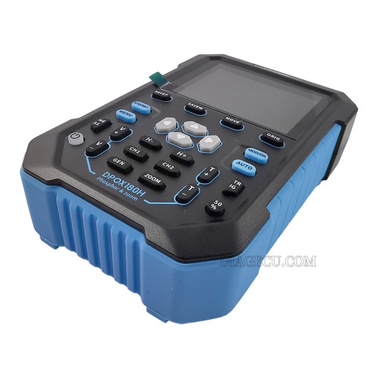 Fnirsi DPOX180H Handheld Dual Channel Digital Oscilloscope 180MHz-3DB 2 In 1 Function Signal Generator Fluorescence Display ZOOM+EU adapter (Blue) Fnirsi DPOX180H Handheld Dual Channel Digital Oscilloscope 180MHz-3DB 2 In 1 Function Signal Generator Fluorescence Display ZOOM+EU adapter (Blue)